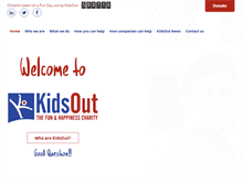 Tablet Screenshot of kidsout.org.uk